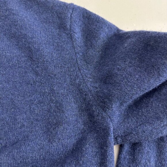 Jack & Jones Premium Deep Blue Lambswool Quiet Luxury Crewneck Sweater Size XL - Picture 10 of 11